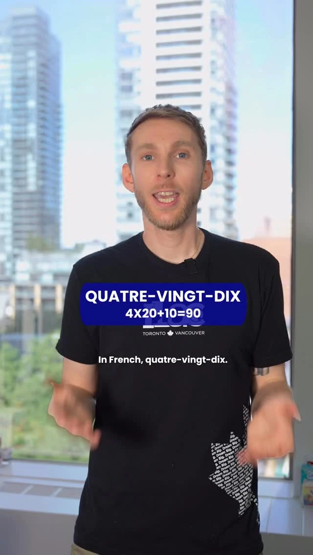 How do you say 90 in French?
It’s quatre-vingt-dix — literally “four twenties and ten” 😅

Want to learn more fun (and useful) French like this?
Our online French classes are perfect for immigration, work, or academic goals.

Check the link in bio to get started 🇫🇷✨

#LearnFrench #ILACKISSFrench #StudyFrench #FrenchLanguage #ILACKISS